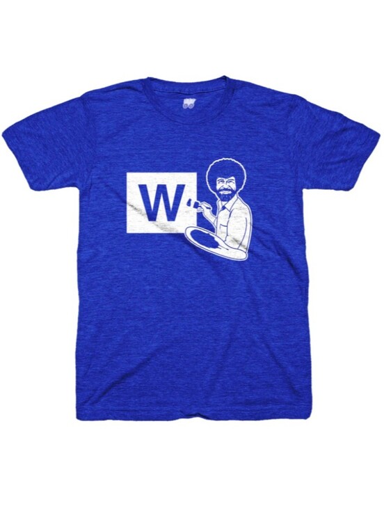 Next Level Apparel Other - Bob Ross Chicago Cubs W Painting Short Sleeve Tee Size Small